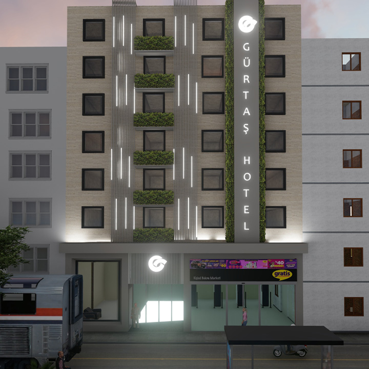 Gürtaş Hotel Dış Cephe Çalışması